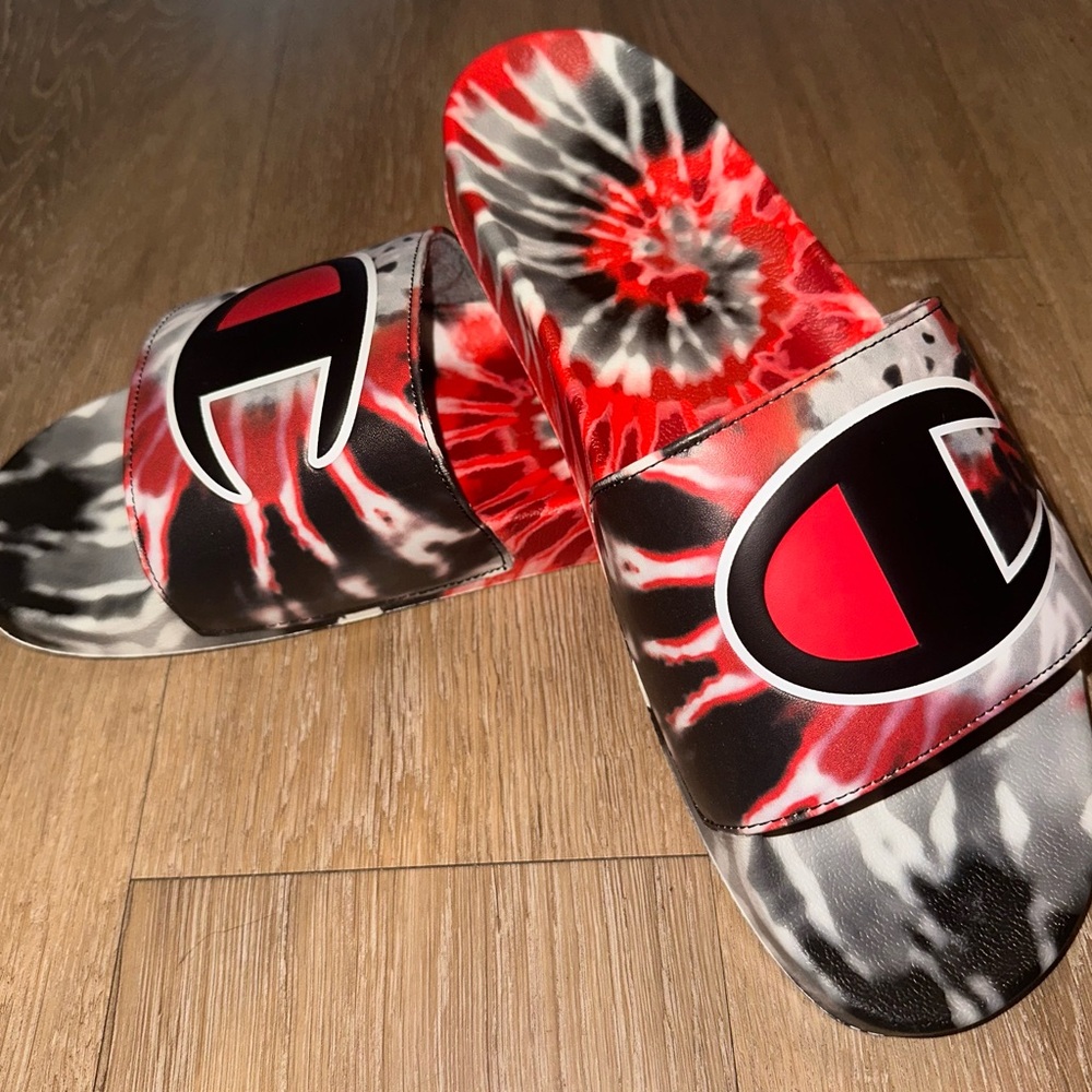 **SOLD** Champion Tie-Dye Slide Sandals- Men’s 12